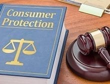 A law book with a gavel - Consumer Protection